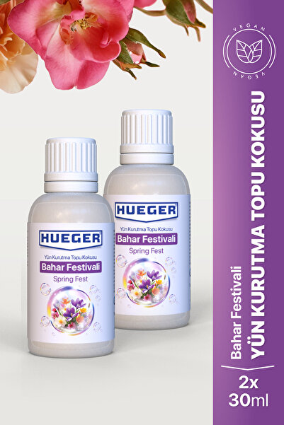 Hueger Yün Kurutma Topu Kokusu Bahar Festivali Esansı 2'li Set 30 ML + 30 ML