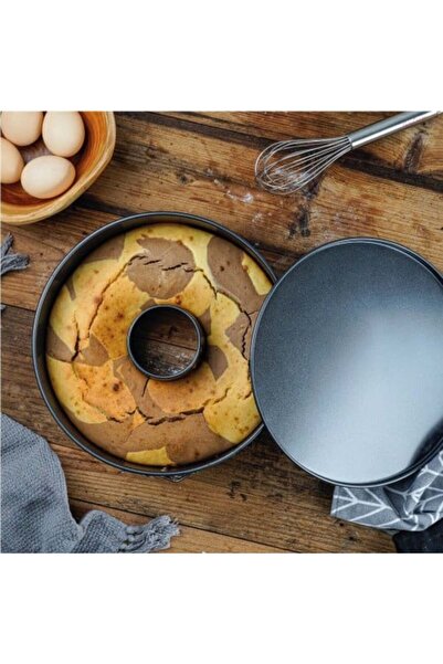 ALMUFARREJ قالب كيك دائري مع قفل وقاعدة قابلة للإزالة | 27 سم