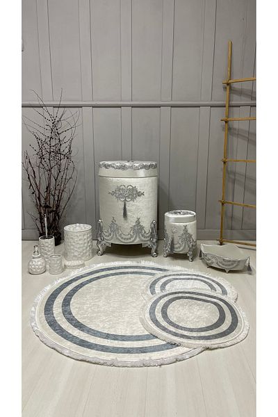 asra tasarım Laundry Basket, Bathroom Rug, Bathroom Set, Mat