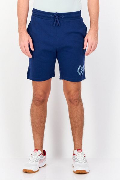 PAUL FRANK Men Graphic Print Basic Shorts, Navy Blue