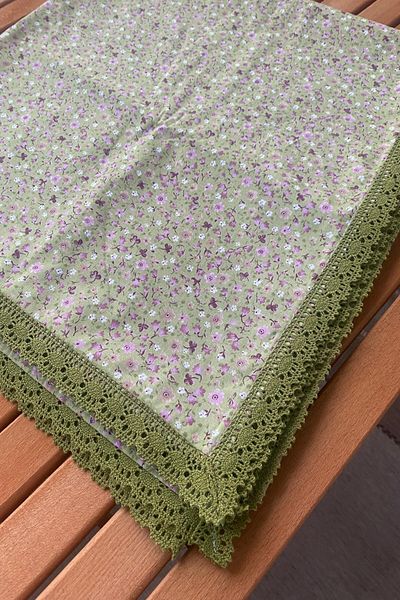 zarafet concept Green Crispy Spring Floral Tablecloth Picnic Cloth