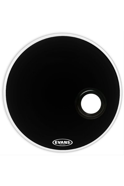 EVANS BD18REMAD 18" DERİ RESONANT SİYAH KİCK ÖN SÜNGERLİ DELİKLİ