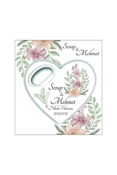 Ege ajans 10 adet (kartlı ve jelatinli) nişan, nikah, söz hediyeliği kalp aça...