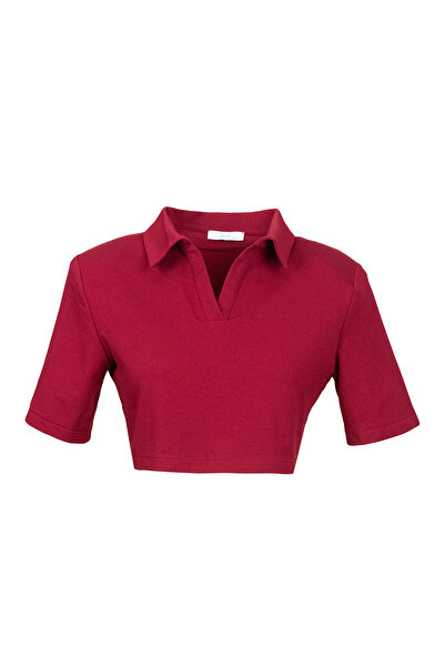 laulei Vatkalı Polo Yaka Crop