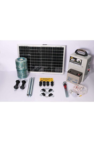 Uğur Mühendislik Mersin Elektrikli Çit(24AH-SET8) Domuz Kovucu Cihazı 50 Watt...