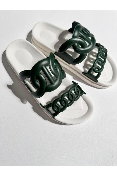 Eataly Shoes Papuci Hero Khaki Light - Dublu Banda
