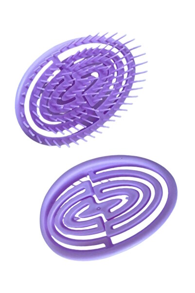 CAŞ DEKORASYON Portable Purple Color Hair Combing Brush