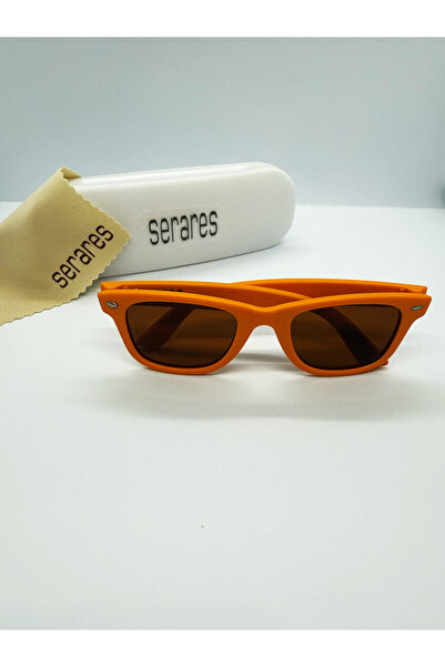 SERARES Unisex Kids Sunglasses, Uv400 Protection, Orange Color, Ages 3-6