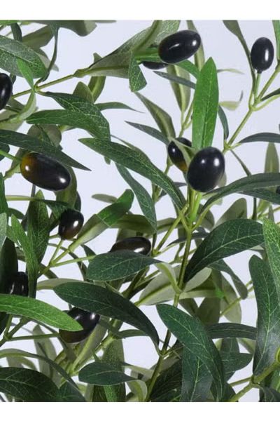 co arma Artificial olive tree with plastic stand, 120 cm high