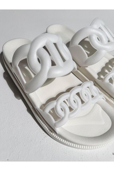 Eataly Shoes Papuci Hero White Light - Dublu Banda