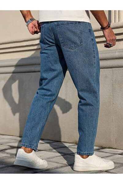 Cuqq Denim Erkek Boyfriend Fit Denım Mavi Jean Kot Pantolon