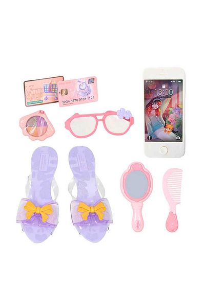 Sunman Pretty Pinky Kokoş Set Slippers Glasses Comb 3+ Toy