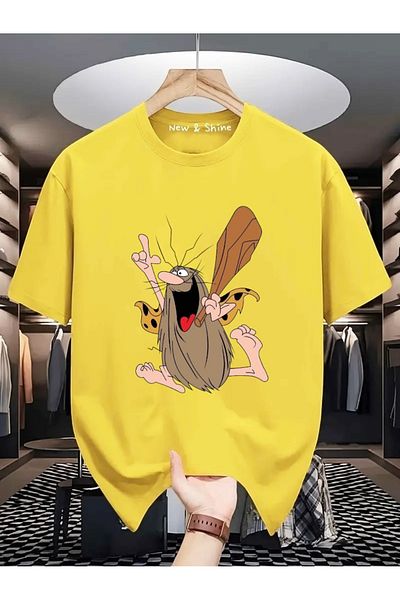 New Shine Μπλουζάκι Captain Caveman με στάμπα μεγάλου μεγέθους