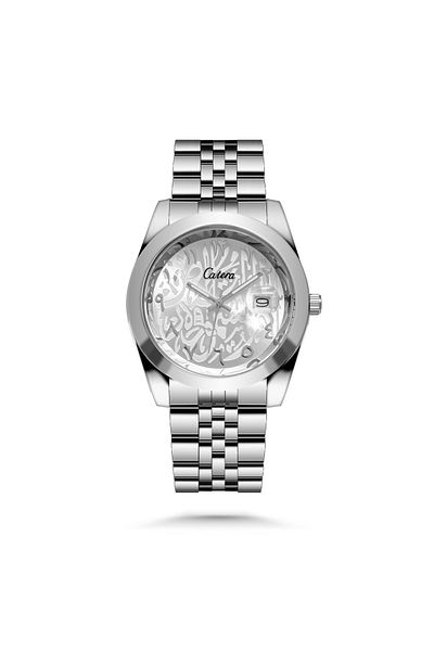 catera Caterra Men's Watch - Silver, White Dial