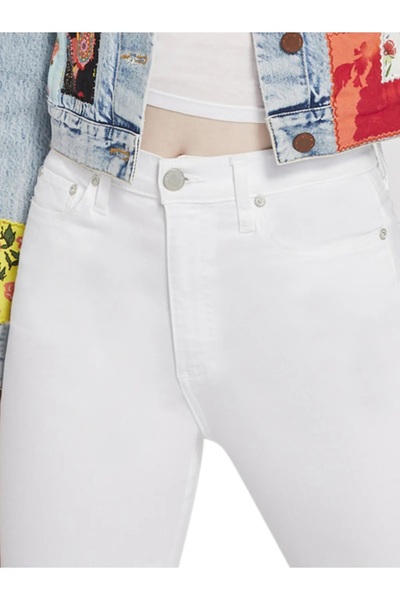 LİMABEL Super White White Lycra Skinny Jean Παντελόνι