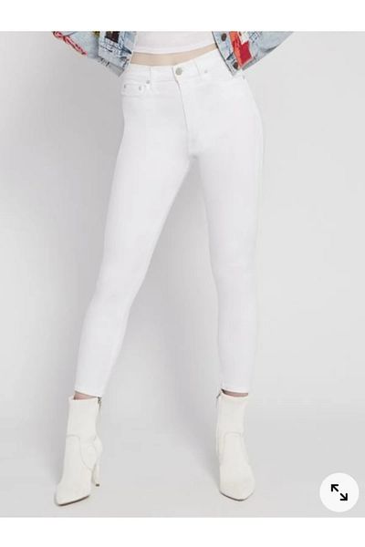 LİMABEL Super White White Recovery Lycra Skinny Jean Trousers