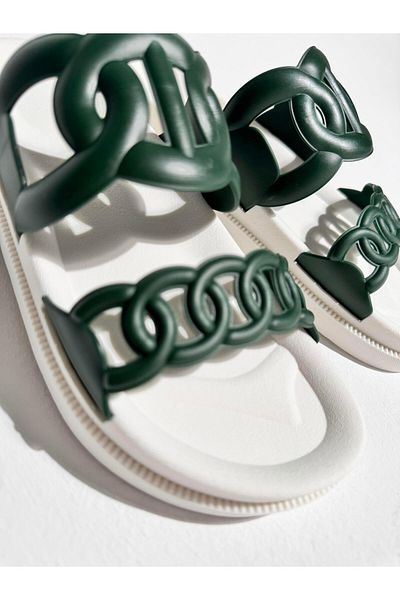 Eataly Shoes Papuci Hero Khaki Light - Dublu Banda