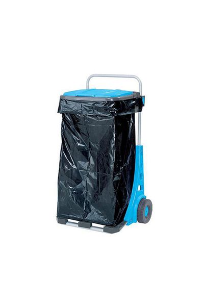 AQUACRAFT Garbage bag holder with wheels for the garden, trolley for transporting garbage bags max 50 kg 120 l