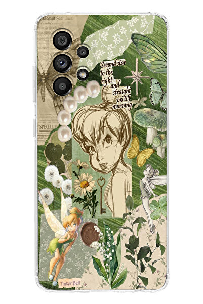 moonset Samsung Galaxy A53 Uyumlu Tinker Bell Tasarımlı Baskılı Şeffaf Telefo...