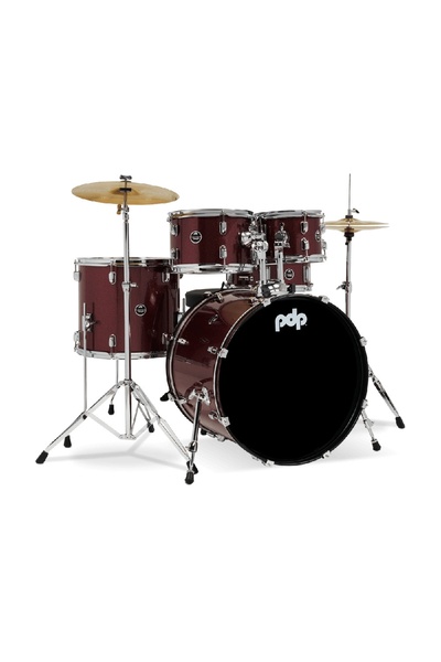 PDP Drums centerstage 20'' 5-Parça Akustik Davul Seti (Ruby Red Sparkle)