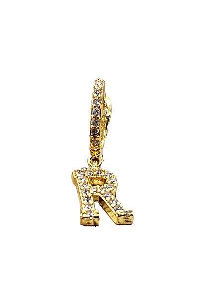 SIC MODA Earring 3172 Letter R Stainless Steel