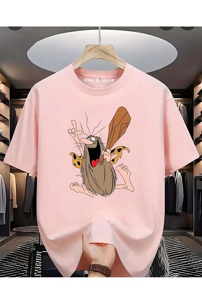 New Shine Μπλουζάκι Captain Caveman με στάμπα μεγάλου μεγέθους