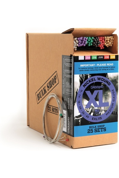 Genel Markalar EXL115-B25 (25 SET) ELEKTRO GİTAR TEL SETİ, XL, 11-49, NICKEL