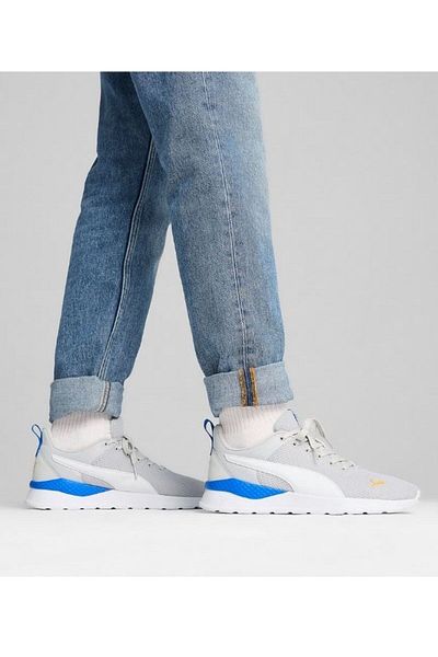 Puma Anzarun Lite - Glacial Grey PUMA White Hyperlink Blue Tangerine