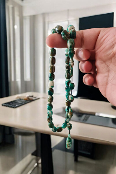 Budakoğulları 8.5x11mm Kapsül Kesim Üst Düzey Usta İşçilikli Fransız Galalit Tesbih Gümüş