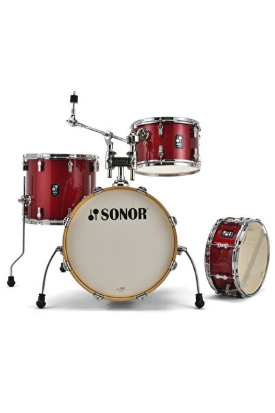 Sonor AQX Jazz 4-Parça Akustik Davul Seti (Red Moon Sparkle)