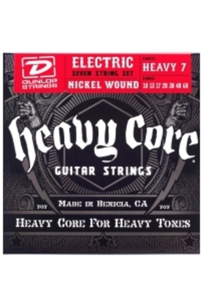 Jim Dunlop DHCN1060-7 Heavy Core 7 Telli Elektro Gitar Teli (10–60)