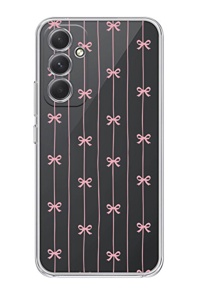 moonset Samsung Galaxy A04S Uyumlu Fiyonklar Tasarımlı Baskılı Şeffaf Telefon...