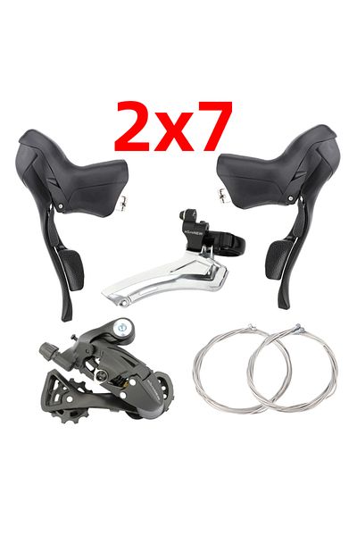 GOLDIX 2x7 Speed SL FD RD MicroNEW Road Bike Shifters 3x7 3x8 3x9 3x10 3X11Speed Brake Lever Bicycle 2x7 2
