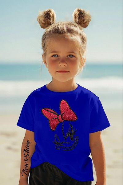 New Shine 1 tricou este un cadou pentru achiziții de 6 și peste în coș - Tricou pentru copii oversize imprimat Daisy Duck
