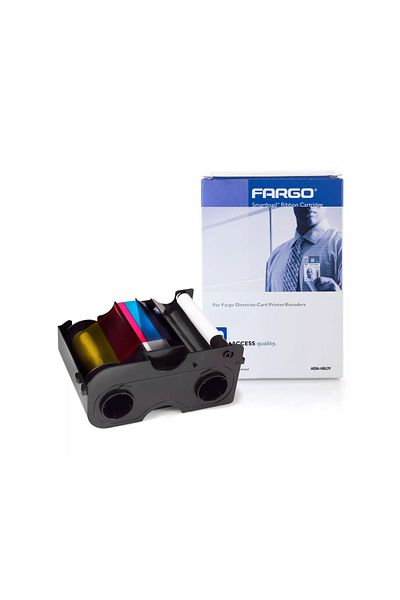 Fargo 045000 Color Ink Ribbon for Fargo DTC1000-DTC1250 Printer, Enough to Print 250 Cards