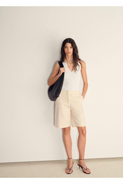 MANGO Woman Блузка з ребристим шлейфом