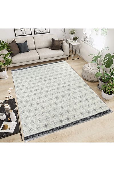 WOOF HOME Modern Cotton Carpet Cover Savan 6m2 Woven 200X300 Without Rubber