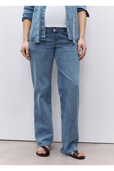 MANGO Woman Wideleg Pregnant Jeans