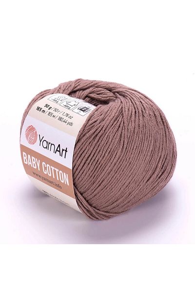 Yarnart Baby Cotton - Baby Hand Knitting Νήμα Milk Brown-407