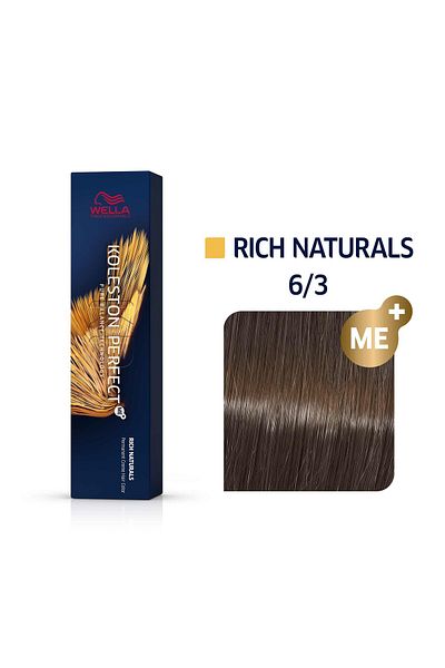 Wella Professionals Vopsea permanenta Wella Professionals Koleston Perfect Me+ 6/3 - blond inchis auriu , 60ml