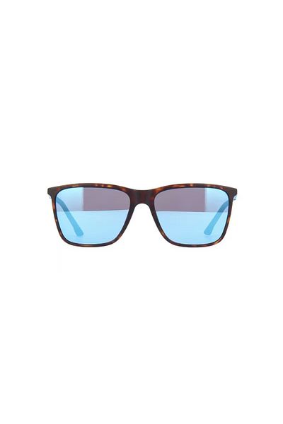 Police Storm Light 1 Square Sunglasses Blue Mirror SPL716 878B Size 57