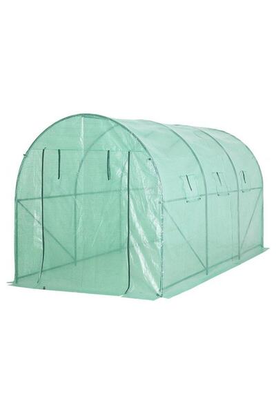 Strend Pro Sera de gradina, tip tunel, 6 ferestre, cadru metalic, 2x3,5x2 cm,...