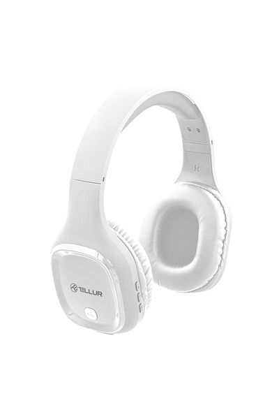 TELLUR Casti Casti cu micr. Telur Pulse, alba, Bluetooth, Microfon
