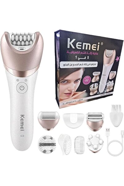 Kemei أداة تجميل نسائية متعددة الوظائف 5 في 1 KM-8001