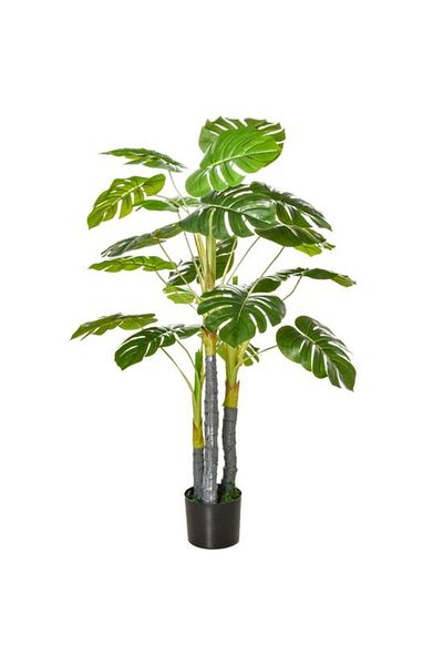 ART Artificial plant, monstera with pot, green, 120 cm
