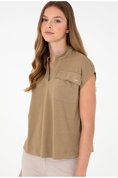 U.S. Polo Assn. Πόλο Ασν. Γυναικείο μπλουζάκι με κοστούμι δικαστή με κανονική εφαρμογή DMK.PALO.