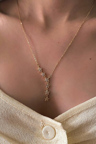 Okko Store Çelik Yıldız Y Kolye