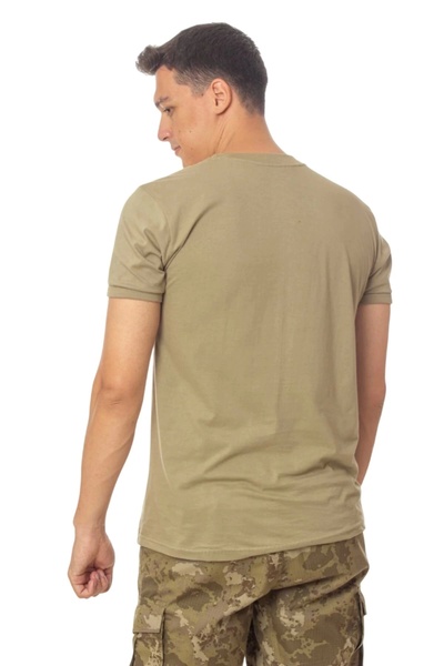 İZMİR ASKERİ MALZEME Land Force Khaki Color Short Sleeve Officer Subofficer Rutbeli Undershirt