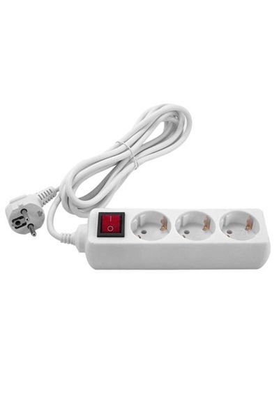 Cellfast Prelungitor electric cu 3 prize, 3 m, întrerupător, Gelux