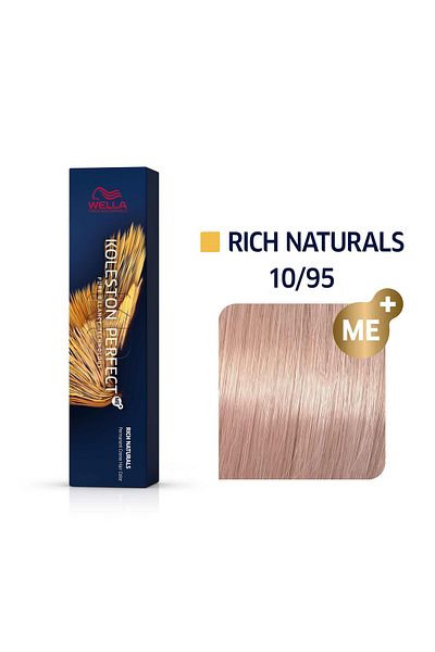 Wella Professionals Vopsea permanenta Wella Koleston Perfect Me+ 10/95 - blond luminos albastrui rosu , 60ml